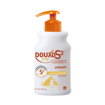 Picture of Douxo Brand S3 PYO Shampoo, 6.7 oz, Supports Skin's Ecosystem, Reduces Yeast Counts, Paraben & Sulfate Free, For Dogs & Cats Coat & Skin Soothing