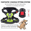 Picture of PoyPet No Pull Dog Harness, No Choke Front Clip Dog Reflective Harness, Adjustable Soft Padded Pet Vest with Easy Control Handle for Small to Large Dogs(Green,M)