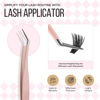 Picture of LASHVIEW 100D DIY Eyelash Extension Kit, Cluster Eyelash Extensions, Individual Lashes Kit,Individual Lashes with Glue and Tweezers