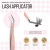 Picture of LASHVIEW 60D DIY Eyelash Extension Kit, Cluster Eyelash Extensions, Individual Lashes Kit,Individual Lashes with Glue and Tweezers