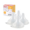 Picture of Pigeon Silicone Nipple (SS) with Latch-On Line, Natural Feel, 0+ Months, 4 Counts