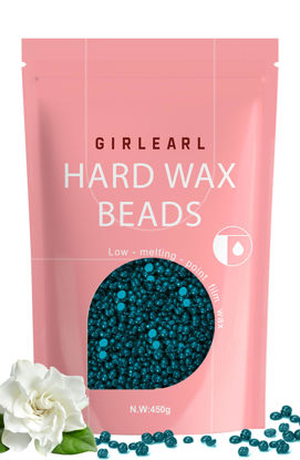 Picture of GIRLEARLE Hard Wax, Jasmine Infused Wax Beans for Sensitive Skin, 1lb, Wax for Hair Removal, Bikini, Legs, Eyebrow, Facial, Full Body Waxing for Women and Men