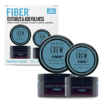 Picture of American Crew Men's Hair Fiber, Like Hair Gel with High Hold & Low Shine, Travel Size, Duo Gift Set