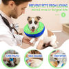 Picture of Supet Inflatable Dog Cone Collar Alternative after Surgery, Dog Neck Donut Collar Recovery E Collar for Neuter, Soft Dog Cone for Small Medium Large Dogs