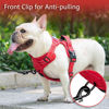 Picture of PoyPet No Pull Dog Harness, No Choke Reflective Dog Vest, Adjustable Pet Harnesses with Easy Control Padded Handle for Small Medium Large Dogs(Red Matching Trim,XS)