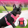 Picture of PoyPet No Pull Dog Harness, No Choke Reflective Dog Vest, Adjustable Pet Harnesses with Easy Control Padded Handle for Small Medium Large Dogs(Pink Matching Trim,XS)