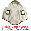 Picture of vecomfy Fleece Lining Extra Warm Dog Hoodie in Winter for Large Dogs Jacket Pet Coats with Hooded Green XL