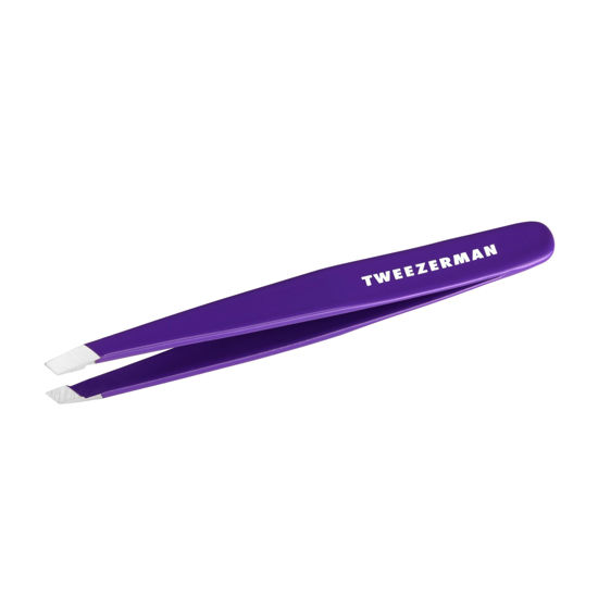 Picture of Tweezerman Exclusive Neon Purple Slant Tweezer - Hair Removal Tweezers, Stainless Steel