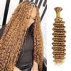 Picture of Blonde Braiding Hair 1 Bundle 50g 16 Inch Deep Water Wave Bulk Human Hair for Braiding Brazilian Virgin Curly Braiding Hair for Boho Braids Wet and Wavy Color 27 Honey Blonde Human Braiding Hair