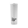 Picture of The LoudCup 20 oz Tumbler + Integrated Stadium Horn (Eagle White) - Reusable Water Bottle for Sports Fans - Worlds Loudest Cup for Noisy Fans on Game Day & Tailgating