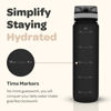 Picture of Hydracy 32 oz Motivational Water Bottle with Time Marker, 1 Liter Water Jug, Reusable Gym Water Bottle With Strap, Leak Proof Chug Lid, Bike Bottle with Fruit Infusion Strainer, Ideal Gift