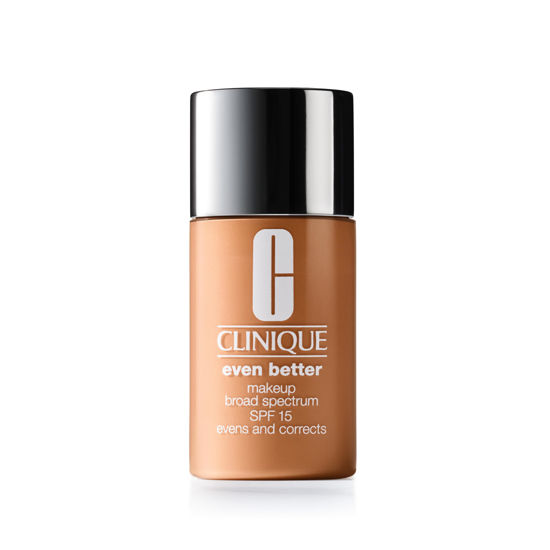 Picture of Clinique Even Better Makeup Medium Coverage Foundation Broad Spectrum SPF 15 | Evens Skin Tone + Reduces Dark Spots, Cream Caramel