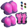 Picture of Wemfg Kids Protective Gear Set Knee Pads for Kids 3-8 Years Toddler Knee and Elbow Pads with Wrist Guards 3 in 1 for Skating Cycling Bike Rollerblading Scooter