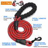 Picture of tobeDRI No Pull Dog Harness Adjustable Reflective Oxford Easy Control Medium Large Dog Harness with A Free Heavy Duty 5ft Dog Leash (S (Neck: 13"-18", Chest: 17.5"-22"), Red Harness+Leash)