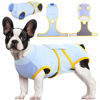 Picture of Kuoser Recovery Suit for Dogs Cats After Surgery, Professional Pet Recovery Shirt Dog Abdominal Wounds Bandages, Substitute E-Collar & Cone,Prevent Licking Dog Onesies Pet Surgery Recovery Suit