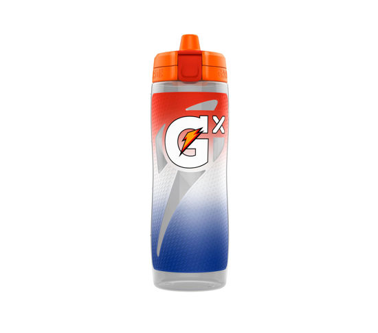 Picture of Gatorade Gx Sports Bottle, Faded Flag, Plastic, 30oz