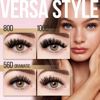 Picture of LASHVIEW Lash Clusters D Curl Eyelash Extension Clusters Natural Look Cluster Lashes Extensions Super Thin Band & Soft Cluster Lashes Reusable 9-16mm MIX(style80&100&56D)