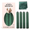 Picture of Velvet Heatless Curling Set No Heat Hair Curlers Overnight Curls Blowout Rods Foam Hair Rollers to Sleep in for Long Hair Heatless Curling Rod Headband Jumbo Rods Curler - Everglade Green