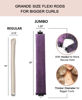 Picture of Heatless Hair Curler Overnight Curls Blowout Rods Headband No Heat Curlers to Sleep in Large Rods Hair Rollers Blowout Look for Short Hair Styling Tools Silk Hair Wrap Curling Set Violet