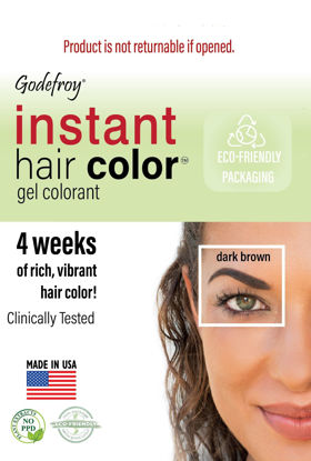 Picture of Godefroy Instant Hair Color 10 applications per kit - Dark Brown Value Pack 10 Application Kit