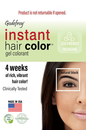 Picture of Godefroy Instant Hair Color 10 applications per kit - Natural Black Value Pack 10 Application Kit