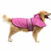 Picture of HDE Dog Raincoat Hooded Slicker Poncho for Small to X-Large Dogs and Puppies Pink - XL