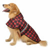 Picture of HDE Dog Raincoat Hooded Slicker Poncho for Small to X-Large Dogs and Puppies Plaid - XL