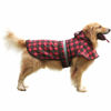 Picture of HDE Dog Raincoat Hooded Slicker Poncho for Small to X-Large Dogs and Puppies Plaid - XL