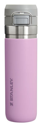 Picture of Stanley Quick Flip GO Water Bottle 24 OZ | Push Button Lid | Leakproof & Packable for Travel & Sports | Insulated Stainless Steel | BPA-Free | Lilac 2.0