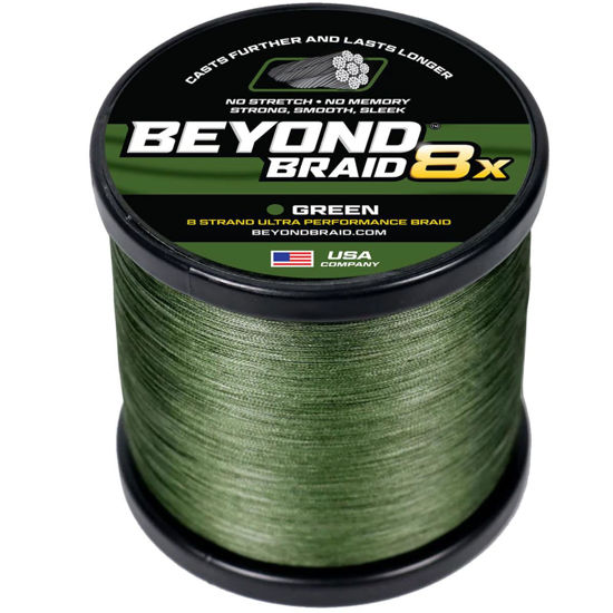 Picture of Beyond Braid Green 8X Strand 300 Yards 20lb