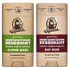 Picture of Dr. Squatch Natural Deodorant for Men - Odor-Squatching Men's Deodorant Aluminum Free - Alpine Sage + Bay Rum (2.65 oz, 2 Pack)