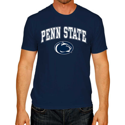 Picture of Campus Colors NCAA Adult Gameday Cotton T-Shirt - Premium Quality - Semi-Fitted Style - Officially Licensed Product (Penn State Nittany Lions - Blue, Medium)