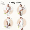 Picture of 3-Pack Organic Baby Swaddle Sleep Sacks - Newborn Swaddle Sack, Ergonomic Baby Swaddles 0-3 Months, Swaddles for Newborns, Baby Sleep Sack, Baby Swaddle Blanket Wrap, Baby Essentials (Cosmo)