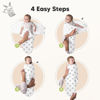 Picture of 3-Pack Organic Baby Swaddle Sleep Sacks - Newborn Swaddle Sack, Ergonomic Baby Swaddles 0-3 Months, Swaddles for Newborns, Baby Sleep Sack, Baby Swaddle Blanket Wrap, Baby Essentials(The Wild 2)