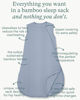 Picture of PurComfy Supersoft Sleep Sack 0.5 TOG, Premium Bamboo Viscose Baby Sleeping Bag, Lightweight Sleepsack 0-3 Months (Whale)