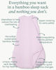 Picture of PurComfy Supersoft Sleep Sack 0.5 TOG, Premium Bamboo Viscose Baby Sleeping Bag, Lightweight Sleepsack 6-15 Months (Lilac)