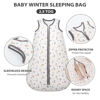 Picture of Mosebears Sleep Sack Baby Winter Wearable Blanket with 2-Way Zipper,2.5 TOG Cotton Sleep Sack Unisex (Alphabet, 0-6 Months)