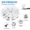 Picture of Premade Fans Eyelash Extension 500 Fans Handmade Loose Volume Lashes Mutiple Options 8D/9D/10D/12D 0.07mm Thickness C/D Curl13-20mm Volume Eyelash Extensions (500PCS-9D-0.07-C, 13-20mm mixed tray)