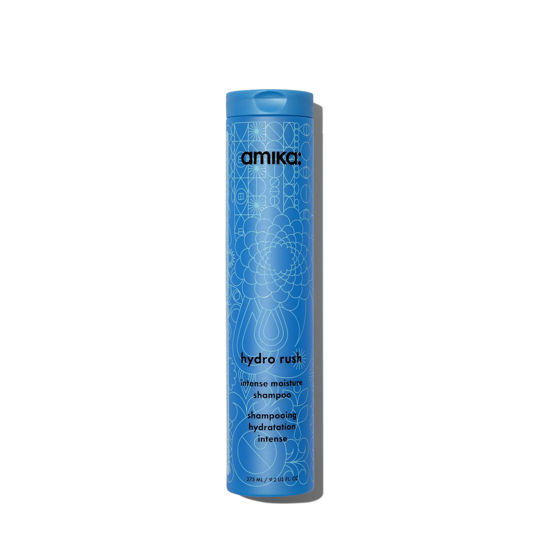 Picture of amika hydro rush intense moisture shampoo with hyaluronic acid, 275ml