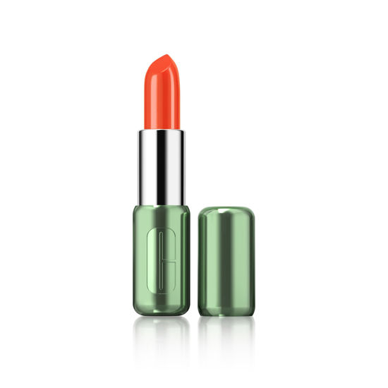 Picture of Clinique Pop Long Lasting Lipstick | Satin, Matte + Shine, Flame Pop