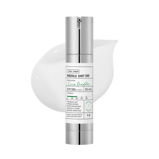 Picture of VT COSMETICS CICA Reedle Shot 300 Essence | Intensive Face Essence, Centella Complex, Hyaluronic Acid, Green Propolis Extract 1.69Fl Oz (50ml)