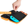 Picture of daydayup Carrying case - Orange Protective Hard Portable Travel case Shell Pouch for Console & Accessories