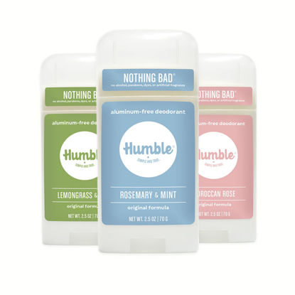 Picture of HUMBLE BRANDS Original Formula Aluminum-free Deodorant. Long Lasting Odor Control with Baking Soda and Essential Oils, Spring Awakening, 3-Pack