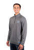 Picture of Ultra Game NFL Men's Super Soft Quarter Zip Long Sleeve T-Shirt, Tennessee Titans, Heather Charcoal, X-Large