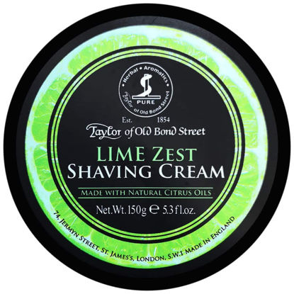 Picture of Taylor of Old Bond Street Premium Wet Shaving Cream Bowl 5.3 oz. (150g) - Lime Zest