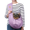 Picture of Tomkas Dog Sling Carrier for Small Dogs Puppy (Light Purple, Adjustable Strap & Zipper Pocket)