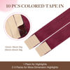 Picture of GOO GOO Tape in Hair Extensions Human Hair, Burgundy Red, 14inch 25g 10pcs, Colored Tape ins Human Hair Extensions, Silky&Soft Invisible Tape Ins, Hair Highlighted for Party