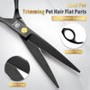 Picture of Dog Grooming Scissors Kit with Safety Round Tips, GLADOG Professional 5 in 1 Grooming Scissors for Dog