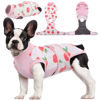 Picture of Kuoser Recovery Suit for Dogs Cats After Surgery, Professional Pet Recovery Shirt Dog Abdominal Wounds Bandages, Substitute E-Collar & Cone,Prevent Licking Dog Onesies Pet Surgery Recovery Suit