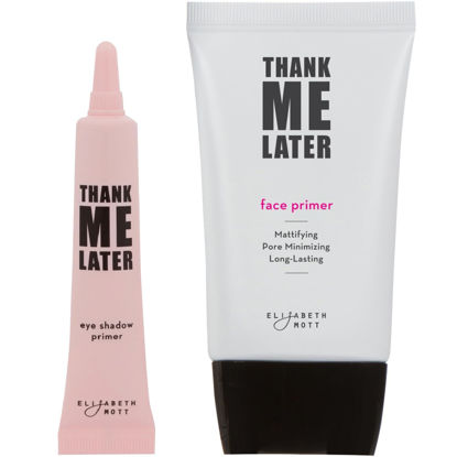 Picture of Elizabeth Mott - Thank Me Later Eye & Face Matte Primer for Long-Lasting Power Grip Makeup, Shine & Oil Control, Pore Minimizer, Hides Wrinkles, Prevent Creasing for All-Day Eye Makeup Wear-10g & 30g